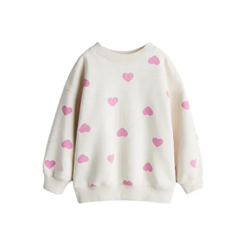H M Белый Сердце-Формирующий Свитшоты для Детей