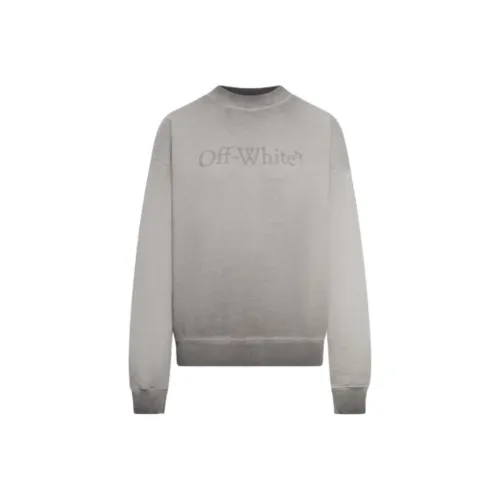 OFF Белый Серый Белый Женский Свитшот