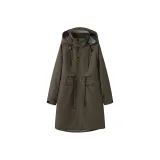 Какао-коричневый - с утяжкой на талии, стиль