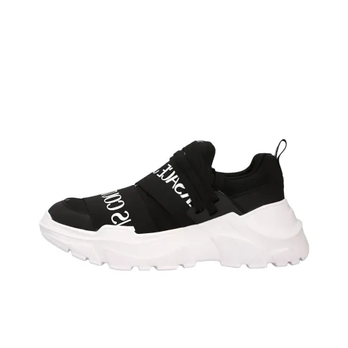 VERSACE JEANS Speedtrack Low Топ Повседневная обувь Мужской Черный Белый