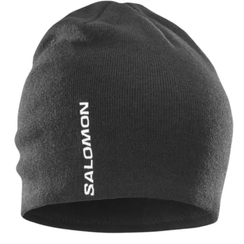 SALOMON Флис Шапки-бини Унисекс Темно-черный Серый Белый