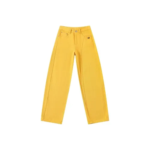 FLIM Желтые Женские Джинсы