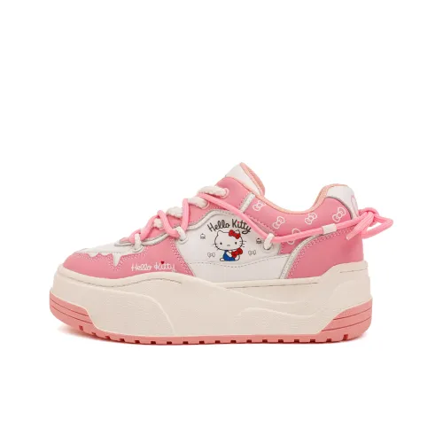 Sanrio x Hello Kitty Устойчивые к истиранию Низкие кроссовки для скейтбординга Женские