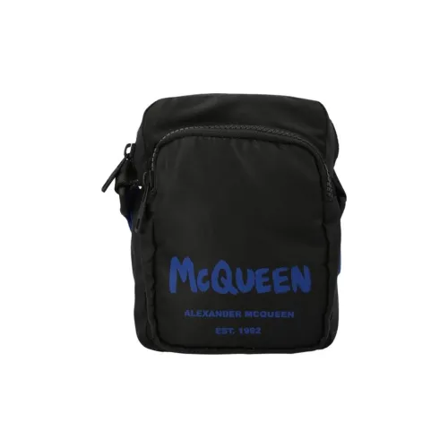 Alexander McQueen Нейлоновая сумка-мессенджер сумка через плечо мини мужская черная