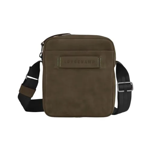 LONGCHAMP 3D Матовая коровья кожа сумка через плечо маленькая мужская зеленая