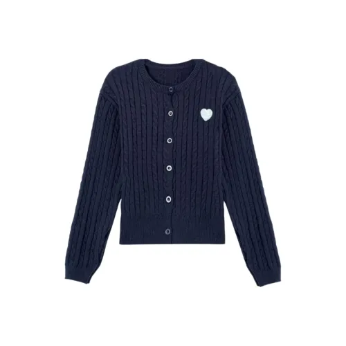 Wang Leshi Темно-синий женский трикотаж