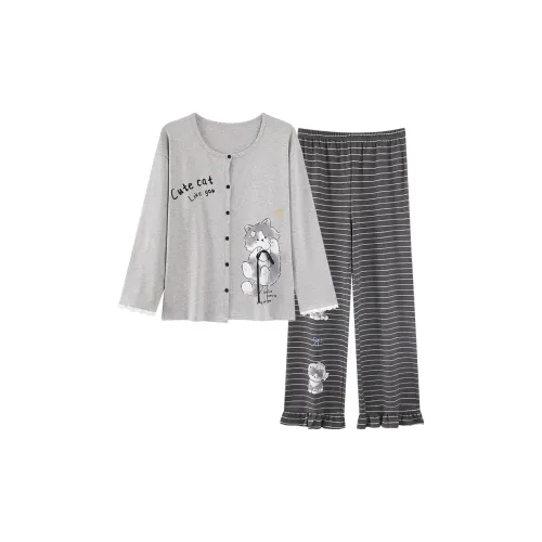 MADALLO Светло-серый Женский комплект пижам