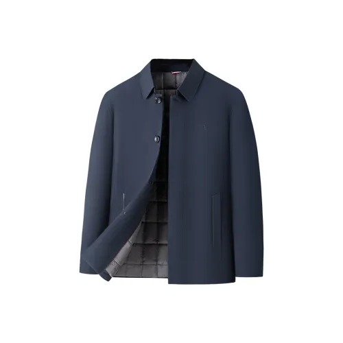 Montagut Хлопковый пуховик Мужской Темный Королевский Синий