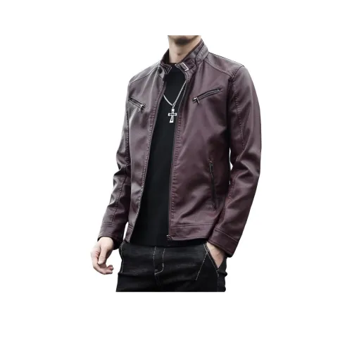 ZUOAN Мужские кожаные куртки