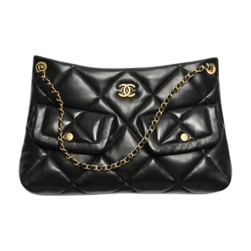 CHANEL Lambskin Сумка через плечо Женская Черная