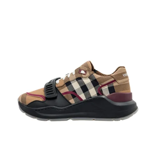 Burberry Устойчивый к истиранию Низкий Топ Спортивная Повседневная Обувь Мужская Клетка Коричневый
