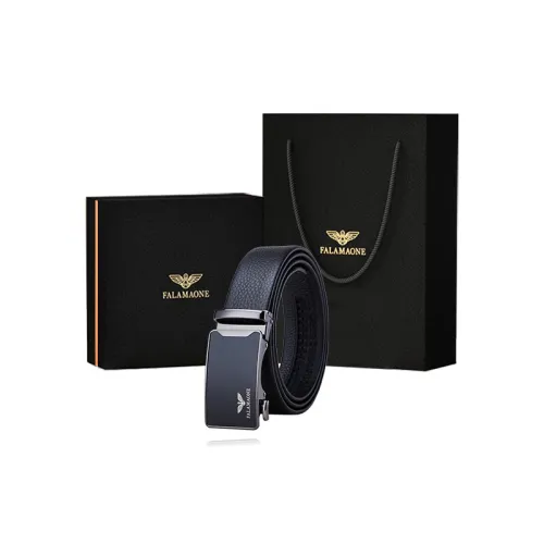 FALAMAONE Ремень из натуральной коровьей кожи мужской ширина 3,5 см