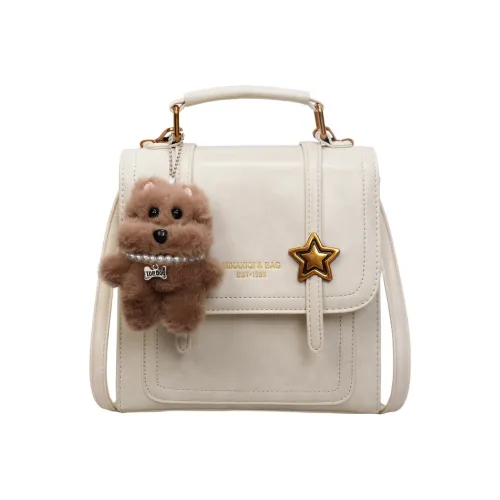 Chinllo ПУ (полиуретан) Рюкзак Стандартный Экрю Черный Кофейный Коричневый