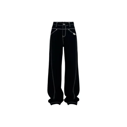 7 SEVFUN Черный Оригинальный Джинсовый Унисекс Джинсы