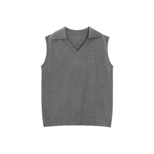 Fragment Темно-серый Женский жилет