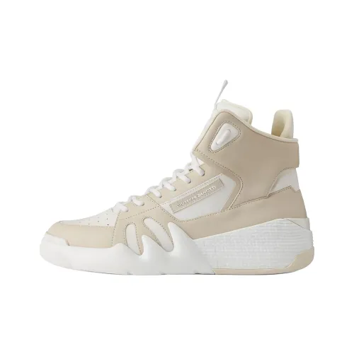 Giuseppe Zanotti GZ Talon Высокие Кроссовки для скейтбординга Мужские Экрю