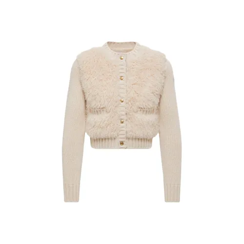 Moncler Утепленный Шерсть Teddy Кардиган Пуховик Женские