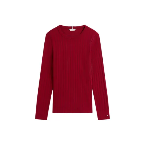 Tommy Hilfiger Рубиново-красные Женские T-рубашки