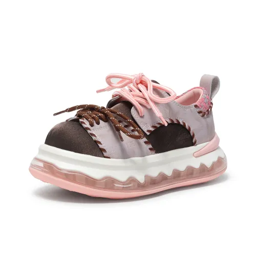 FAICCIA Chunky Обувь Увеличение Высоты Устойчивая к Износу Противоскользящая Низкий Топ Кроссовки для Скейтбординга Женские