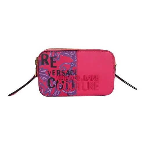 VERSACE JEANS COUTURE Полиэстер Сумка через плечо Женская Розово-фиолетовая