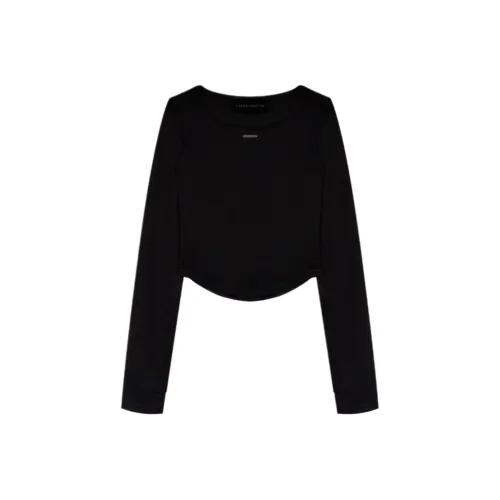 TREEMINGBIRD Черные Женские T-рубашки