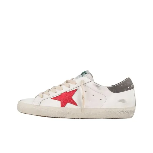 Golden Goose Супер Звезда Низкий Топ Стильный Скейтбординг Мужской Белый Потертый