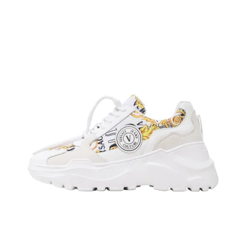 VERSACE JEANS Couture Низкий топ Повседневная обувь Женская Белая