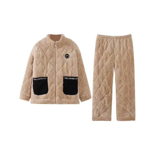 WANANNI Хаки Женские Пижамные Комплекты