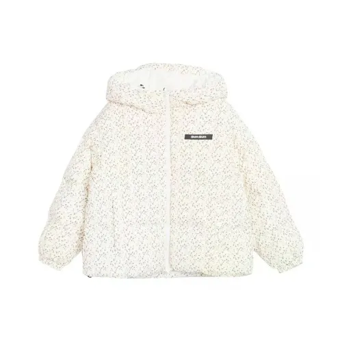 SUNTOMORROW Белый с принтом Kids Пуховики