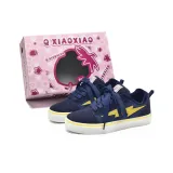 Темно-синий, синий, желтый, бархат (темно-синие шнурки)