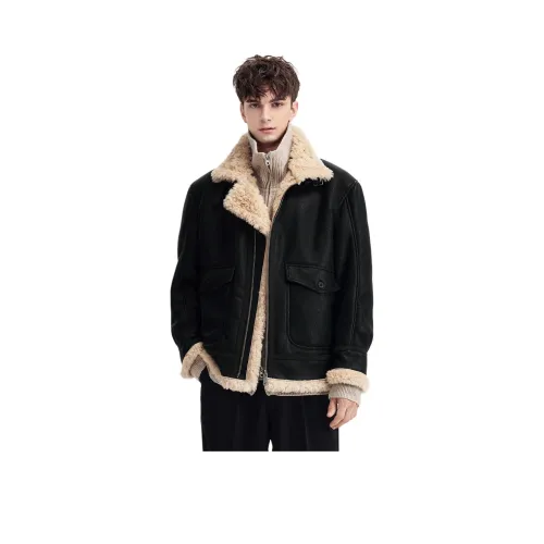 WILD LEADER Кожаная куртка мужская