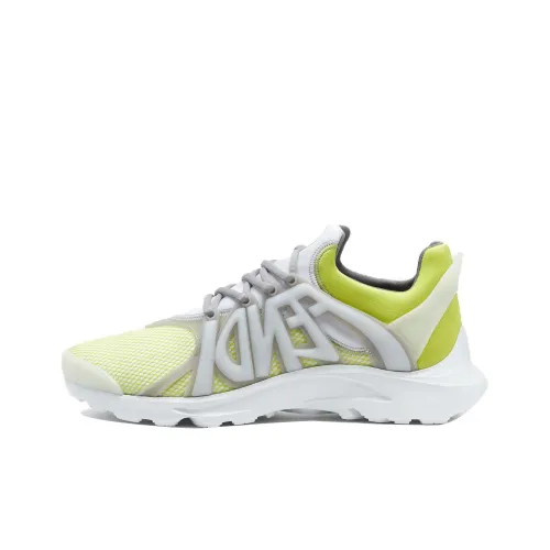 FENDI Тэг Низкий Топ Повседневная Обувь Мужская Желтая