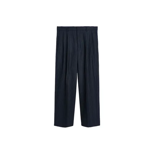 Подсолнух Морской Синий Полоска Мужские Костюмные Штаны