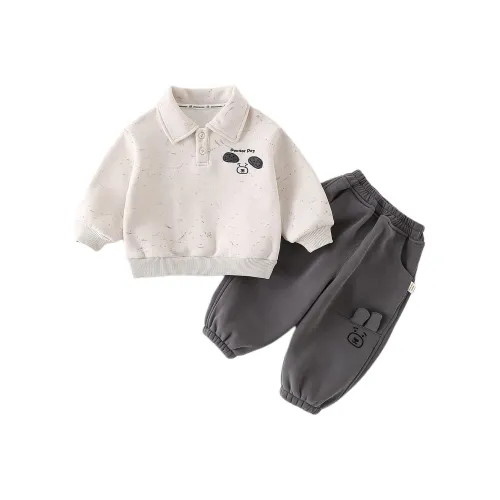 XiaoJinBu Наборы детской одежды с флисовой подкладкой