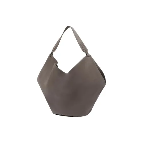 ROMI STUDIO Овчина Пельмени Первый слой Замша Сумка через плечо Стандартная Унисекс Средняя Верблюжий