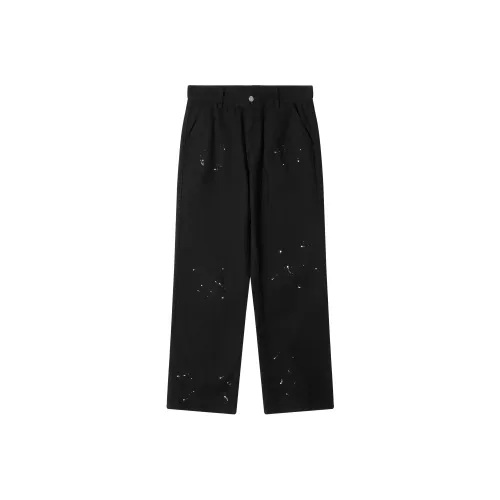 SANBAI STUDIO Черные Унисекс Джинсы