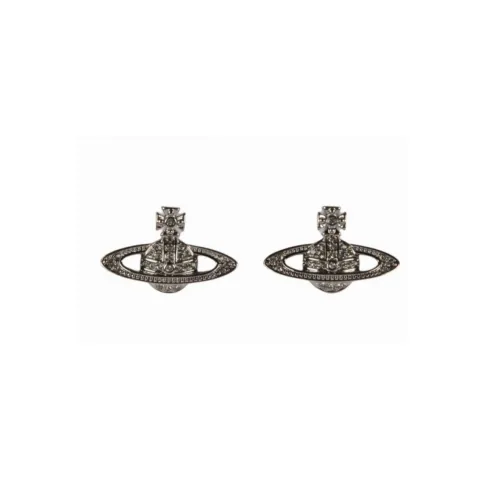Vivienne Westwood Brass Earrings Унисекс Металлик Серый