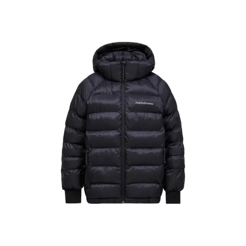 PEAK PERFORMANCE Хлопковый пуховик Insulated с капюшоном куртка Junior для детей