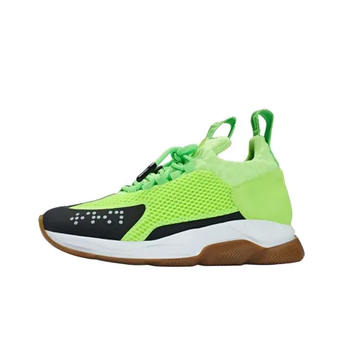 VERSACE Крест Chainer Амортизация Низкий Топ Спортивная Повседневная Обувь Женская Зеленая