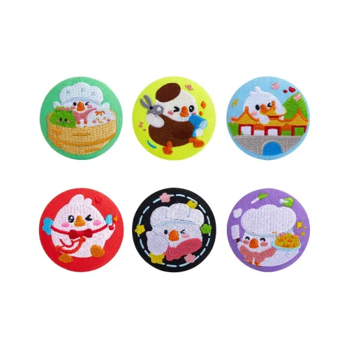 CozyWorld Гусь-цыпленок Chef Вышивка Значок Жестяные Слепые коробки 1