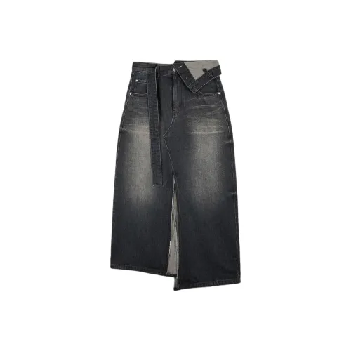 MATIN KIM FW25 Denim Long Skirt Women's