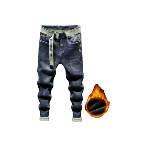 Chisportate Синий Флис С подкладкой Унисекс Джинсы