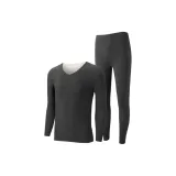 Black (Мужской V-образный вырез, шерсть и шелк)