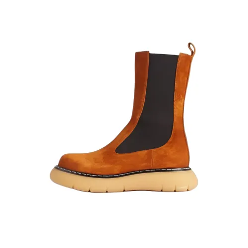 KHAITE Bleecker Crew Chelsea Носки Женские Коричневые