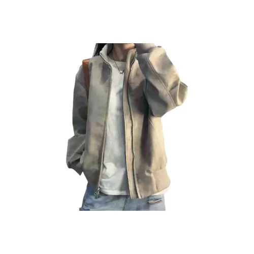 BQERTY Светло-серый унисекс куртки