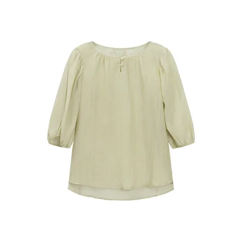 PIANDUAN Бежево-желтые женские рубашки