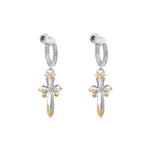 GUDUD Сплав Нижняя заколка On Серьги Унисекс