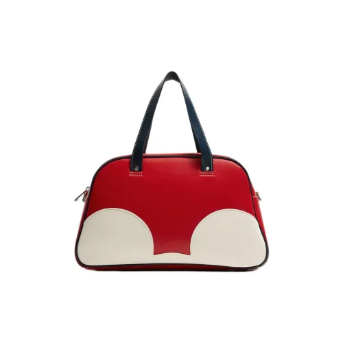 ZARA Disney Коллаборация Полиуретан Сумка Мини Детский Красный Бежевый