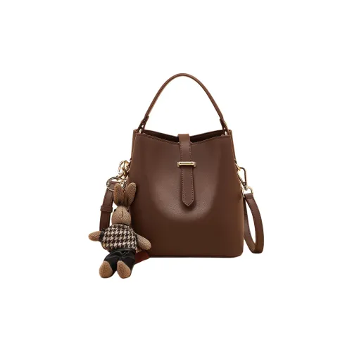 MARINO ORLANDI Корова Спилок Сумка на плечо Корзинка-сумка Ведрообразная сумка Сумка на одно плечо Женская Белая Кофейная