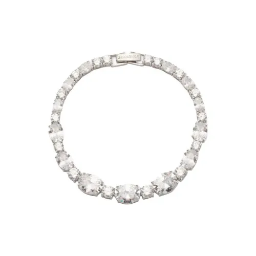 Givenchy Браслеты с кубическим цирконием Унисекс Серебряный